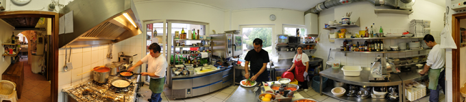 360° kitchen panorama restaurant kitchen